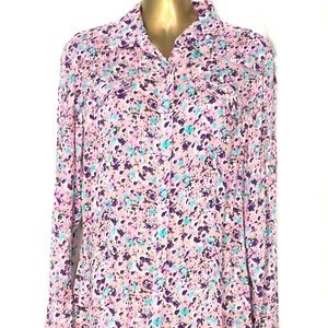 Cow girl purple top with rhinestones